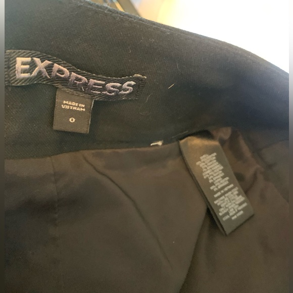 Express sophisticated pencil skirt grey denim stretch material tailored sexy - Picture 6 of 9